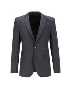 BOSS Mens Hayes/Gibson Grey Slim Fit Virgin Wool Suit -Repertoire Fashion Store boss mens hayes gibson grey slim fit virgin wool suit p40293 225064 image
