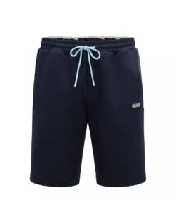 BOSS Mens Headlo Dark Blue Cotton Blend Regular Fit Shorts