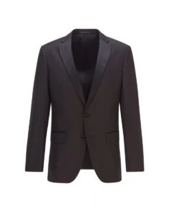 BOSS Mens Hence Cyl / Gylan Cyl Black Virgin Wool Slim Fit Suit -Repertoire Fashion Store boss mens hence cyl gylan cyl black virgin wool slim fit suit p40254 223178 image