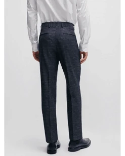 BOSS Mens Hutson Genius Patterned Slim Fit Suit Dark Blue -Repertoire Fashion Store boss mens hutson genius patterned slim fit suit dark blue p44530 280721 image