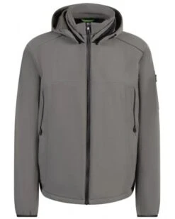 BOSS Mens J_Zem Shell Jacket Light Grey