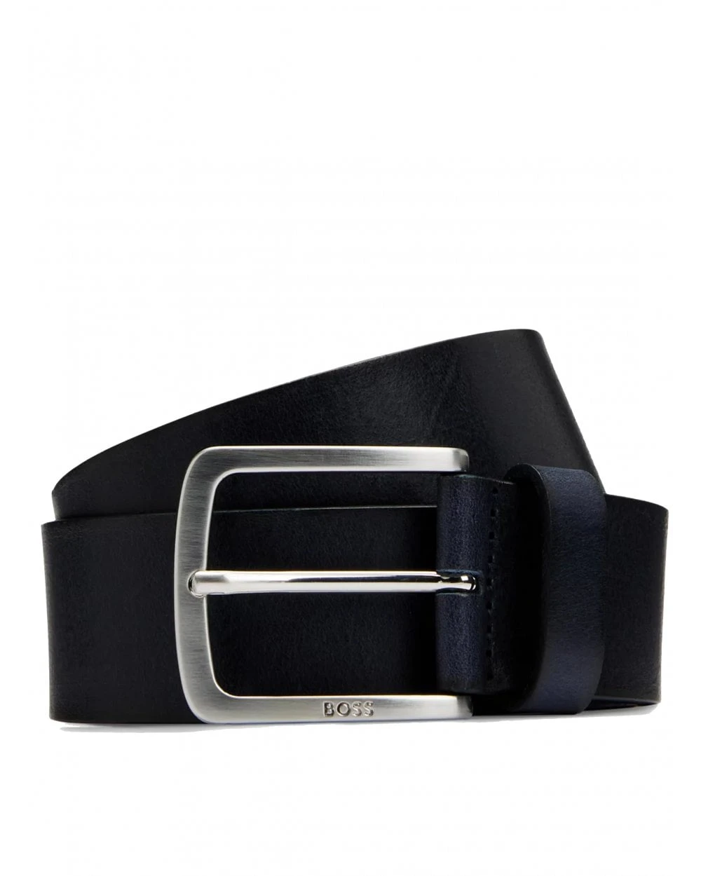 BOSS Mens Jor V Leather Buckle Belt Navy 1 BOSS Mens Jor V Leather Buckle Belt Navy