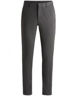 BOSS Mens Kaito1 Chino Trousers Grey