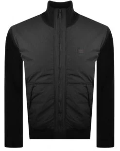 BOSS Mens Kydalbrio Hybrid Zip Jacket Black