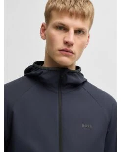 BOSS Mens L_Commuter Zip Jacket Dark Blue -Repertoire Fashion Store boss mens l commuter zip jacket dark blue p46501 309215 image