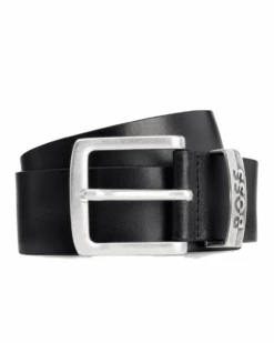 BOSS Mens Leather Belt Black