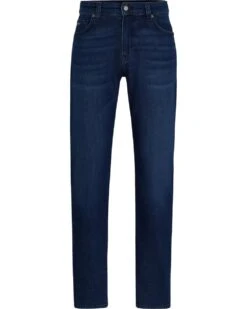 BOSS Mens Main Regular Fit Jeans Dark Blue