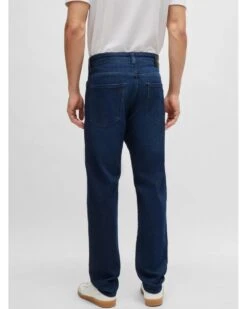 BOSS Mens Main Regular Fit Jeans Dark Blue -Repertoire Fashion Store boss mens main regular fit jeans dark blue p45010 290153 image