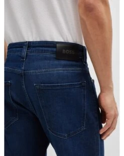 BOSS Mens Main Regular Fit Jeans Dark Blue -Repertoire Fashion Store boss mens main regular fit jeans dark blue p45010 290174 image