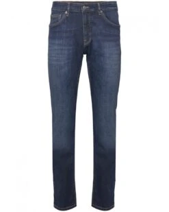 BOSS Mens Maine 3 Regular Fit Jeans Mid Whisker Blue