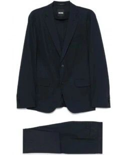 BOSS Mens P-Huge 2 Piece Suit Dark Blue