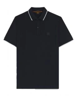 BOSS Mens PasserTip Polo Shirt Dark Blue