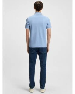 BOSS Mens PasserTip Polo Shirt Light Blue -Repertoire Fashion Store boss mens passertip polo shirt light blue p46665 315741 image