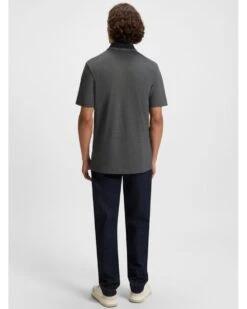 BOSS Mens PE Oxford New Pique Polo Shirt Dark Blue -Repertoire Fashion Store boss mens pe oxford new pique polo shirt dark blue p46663 315691 image