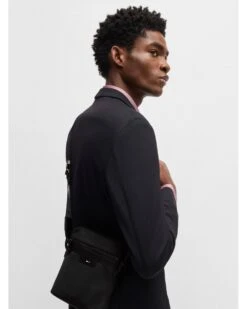 BOSS Mens Ray_N Zip Reporter Bag Black -Repertoire Fashion Store boss mens ray n zip reporter bag black p45909 313298 image