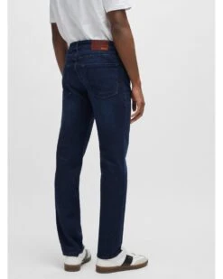 BOSS Mens RE.Maine BC-C Regular Fit Jeans Dark Blue -Repertoire Fashion Store boss mens re maine bc c regular fit jeans dark blue p45710 299586 image