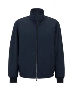 BOSS Mens Reversible Blousson Zip Through Jacket Blue