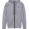 BOSS Mens Saggy 1 Stretch Cotton Zip Hoodie Grey 15 BOSS Mens Saggy 1 Stretch Cotton Zip Hoodie Grey -Repertoire Fashion Store boss mens saggy 1 stretch cotton zip hoodie grey p45167 292799 image