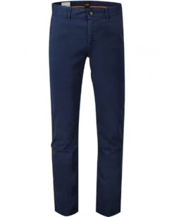 BOSS Mens Slim Fit Chino Trousers Dark Blue