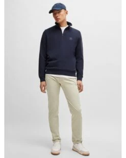 BOSS Mens Slim Fit Chino Trousers Light Beige -Repertoire Fashion Store boss mens slim fit chino trousers light beige p45200 291858 image