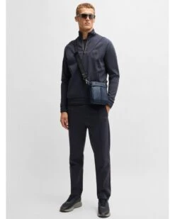 BOSS Mens Stormy NS Zip Reporter Bag Dark Blue 9 BOSS Mens Stormy NS Zip Reporter Bag Dark Blue -Repertoire Fashion Store boss mens stormy ns zip reporter bag dark blue p46736 317744 image