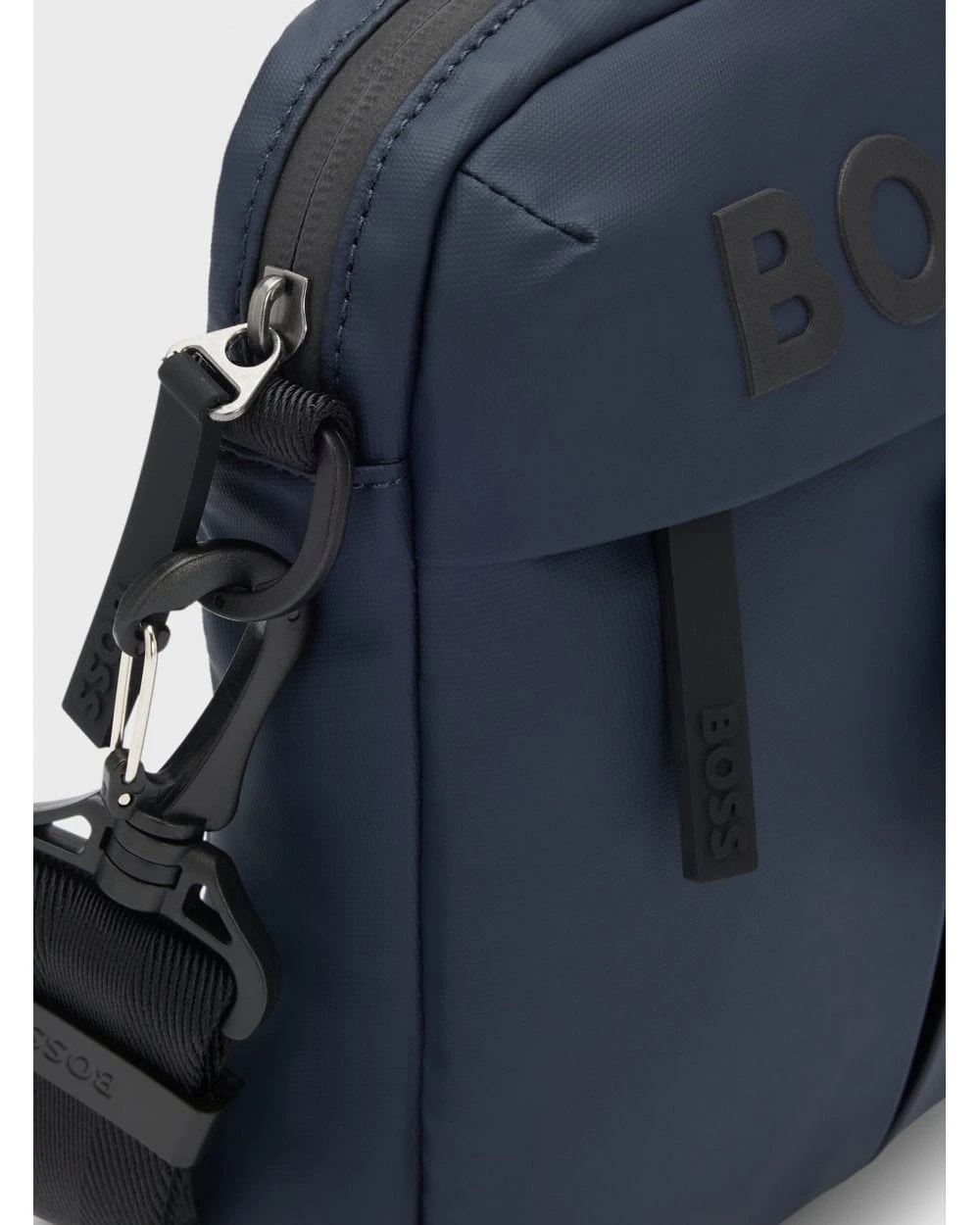 BOSS Mens Stormy NS Zip Reporter Bag Dark Blue 5 BOSS Mens Stormy NS Zip Reporter Bag Dark Blue - Image 5
