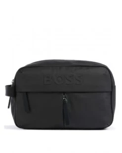 BOSS Mens Stormy Toiletry Washbag Black