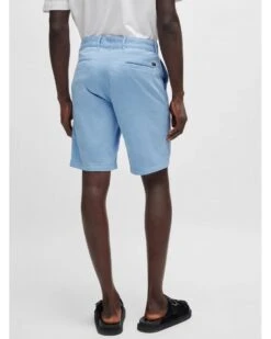 BOSS Mens Stretch Slim Chino Shorts Light Blue -Repertoire Fashion Store boss mens stretch slim chino shorts light blue p44973 286875 image