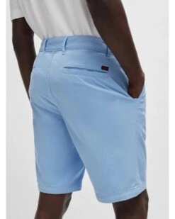 BOSS Mens Stretch Slim Chino Shorts Light Blue -Repertoire Fashion Store boss mens stretch slim chino shorts light blue p44973 286881 image