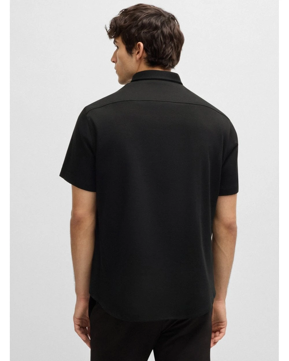 BOSS Mens Style B Motion Short Sleeve Shirt Black 6 BOSS Mens Style B Motion Short Sleeve Shirt Black - Image 6