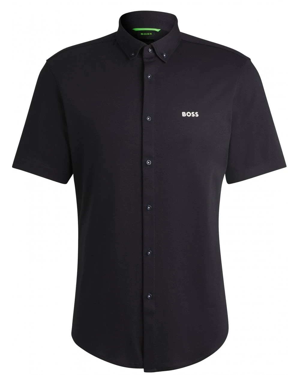 BOSS Mens Style B Motion Short Sleeve Shirt Dark Blue 1 BOSS Mens Style B Motion Short Sleeve Shirt Dark Blue
