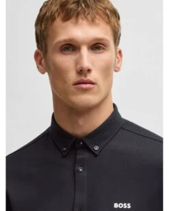 BOSS Mens Style B Motion Short Sleeve Shirt Dark Blue 9 BOSS Mens Style B Motion Short Sleeve Shirt Dark Blue -Repertoire Fashion Store boss mens style b motion short sleeve shirt dark blue p46511 307866 image