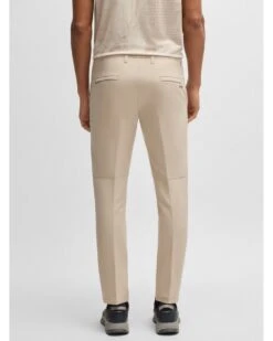 BOSS Mens T_Commuter Stretch Slim Trousers Beige -Repertoire Fashion Store boss mens t commuter stretch slim trousers beige p46513 312110 image