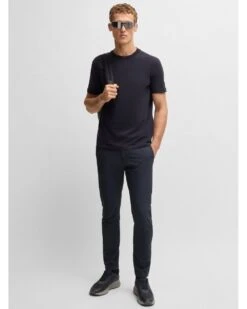 BOSS Mens T_Commuter Stretch Slim Trousers Dark Blue -Repertoire Fashion Store boss mens t commuter stretch slim trousers dark blue p46512 312078 image