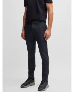 BOSS Mens T_Commuter Stretch Slim Trousers Dark Blue -Repertoire Fashion Store boss mens t commuter stretch slim trousers dark blue p46512 312082 image