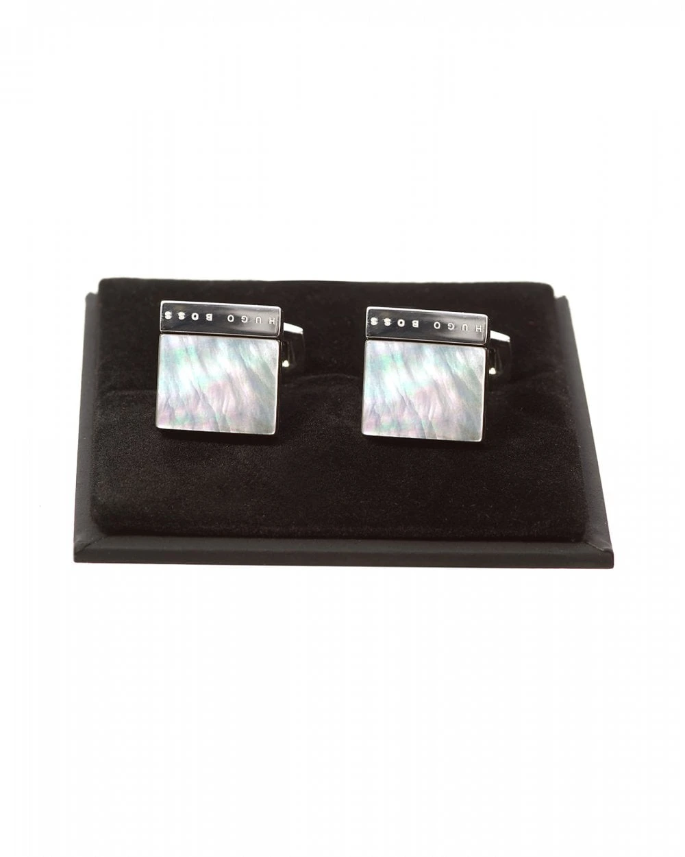 BOSS Mens T-Raffaello Squared Logo Mother Of Pearl Cufflinks 1 BOSS Mens T-Raffaello Squared Logo Mother Of Pearl Cufflinks