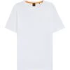 BOSS Mens Tales Patch Logo T-Shirt White