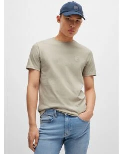 BOSS Mens Tales T-Shirt Light Beige -Repertoire Fashion Store boss mens tales t shirt light beige p46440 307168 image