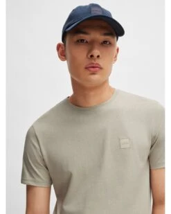 BOSS Mens Tales T-Shirt Light Beige -Repertoire Fashion Store boss mens tales t shirt light beige p46440 307174 image