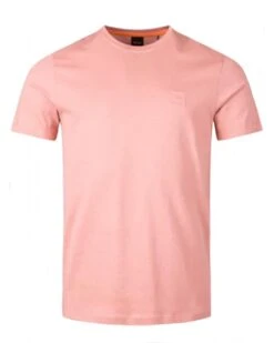BOSS Mens Tales T-Shirt Open Pink