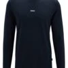 BOSS Mens TChark Long Sleeved Logo T-Shirt Dark Blue -Repertoire Fashion Store boss mens tchark long sleeved logo t shirt dark blue p45063 289781 image