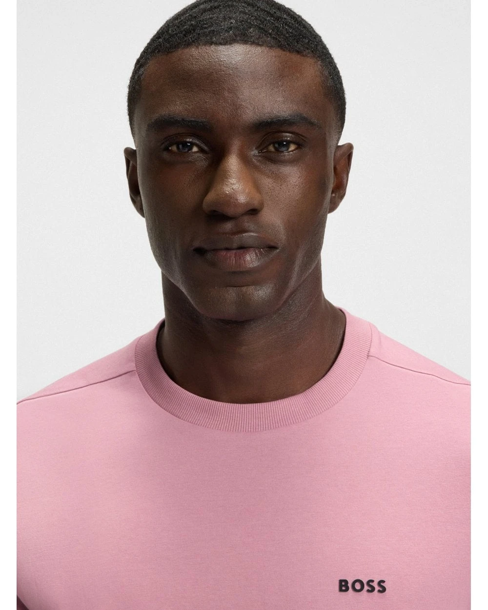 BOSS Mens Tee Logo T-Shirt Pink 3 BOSS Mens Tee Logo T-Shirt Pink - Image 3