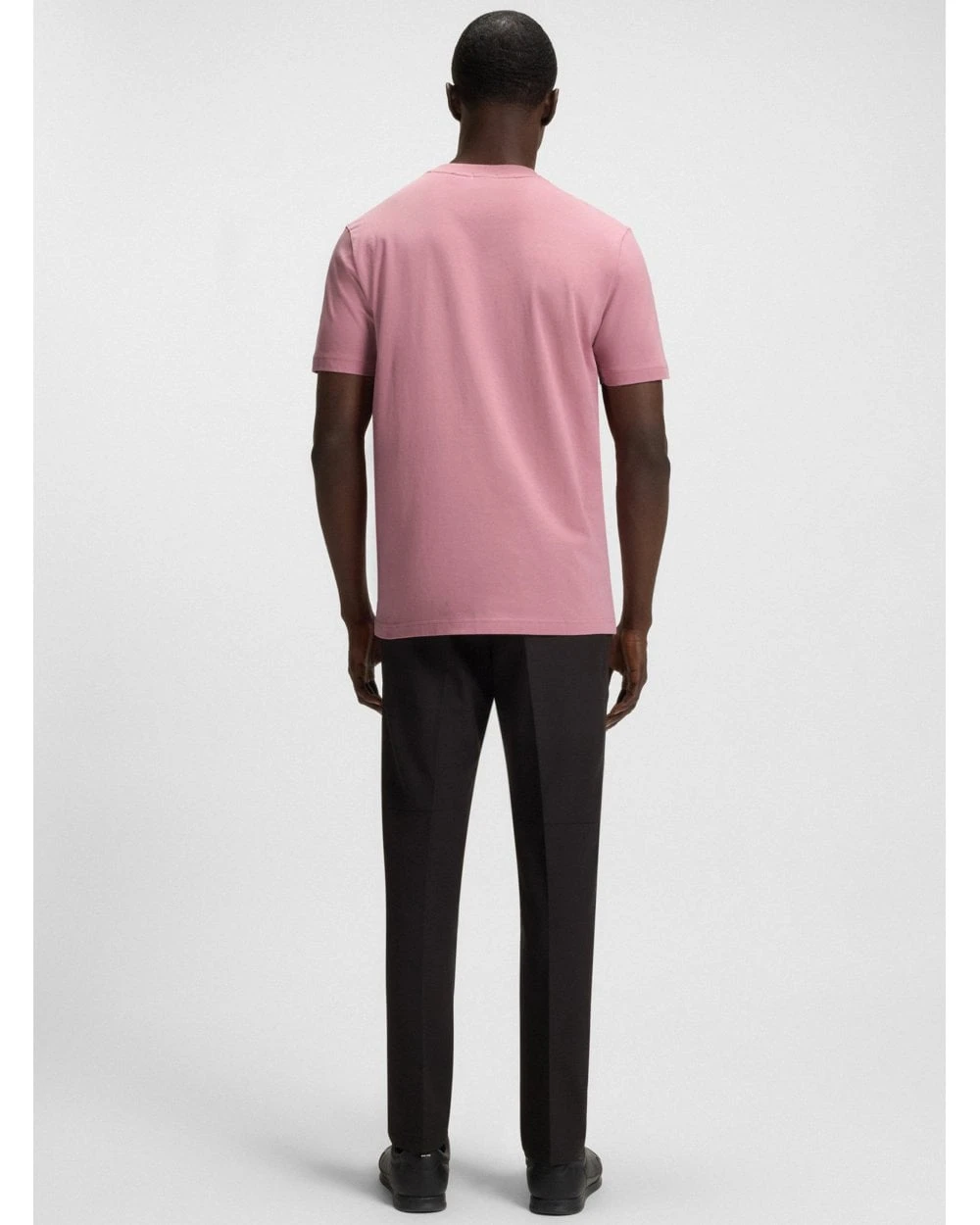 BOSS Mens Tee Logo T-Shirt Pink 5 BOSS Mens Tee Logo T-Shirt Pink - Image 5