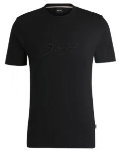 BOSS Mens Thompson-70 Script T-Shirt Black