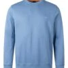 BOSS Mens Westart Patch Logo Sweatshirt Light Pastel Blue -Repertoire Fashion Store boss mens westart patch logo sweatshirt light pastel blue p45967 303216 image