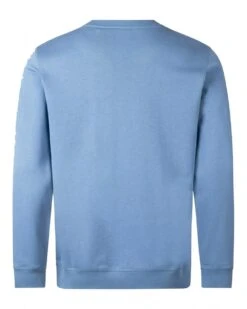 BOSS Mens Westart Patch Logo Sweatshirt Light Pastel Blue -Repertoire Fashion Store boss mens westart patch logo sweatshirt light pastel blue p45967 303226 image