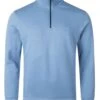 BOSS Mens Zetrust Patch Logo Zip Sweatshirt Light Pastel Blue -Repertoire Fashion Store boss mens zetrust patch logo zip sweatshirt light pastel blue p45970 303276 image