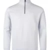 BOSS Mens Zetrust Zip Neck Sweatshirt Light Grey