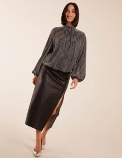 Puffball High Neck Top(Puffball High Next Top) -Repertoire Fashion Store bv222413 silver27803 76bbd26e 60aa 4217 ae99 ef42a0aad7ab