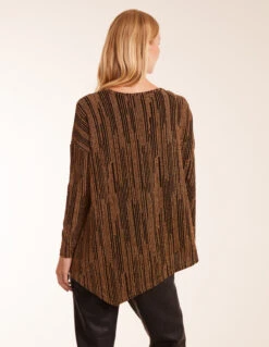 Asymmetric Batwing Lurex Top(Asymmetric Batwing Lurex Top) -Repertoire Fashion Store bv234412 gold65114